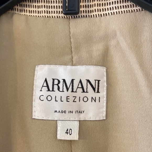 ARMANI COLLEZIONI women’s blazer size 40 US size 8 per chart length 24” bust 32 - Picture 2 of 13